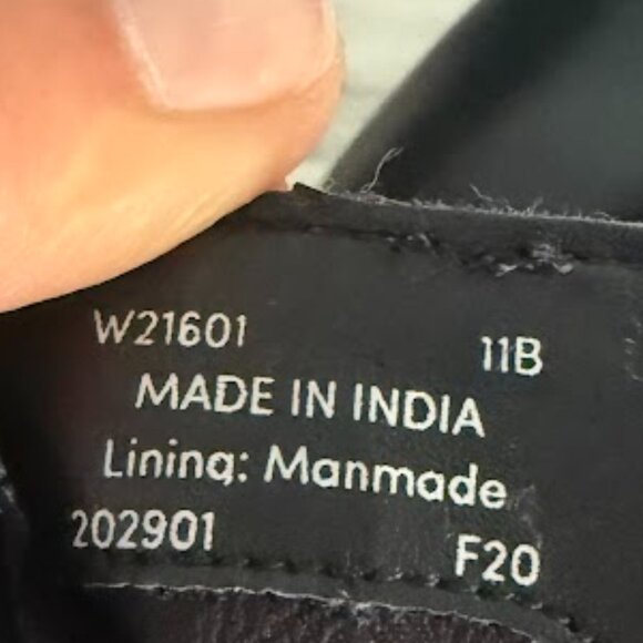 Cole Haan Black Leather Ankle Boot with Gold Buckle and Zipper, Size 11 - Picture 3 of 5